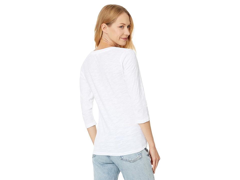 Mod-o-doc 3/4 Sleeve Scoop Neck Tee Women's Clothing Product Image