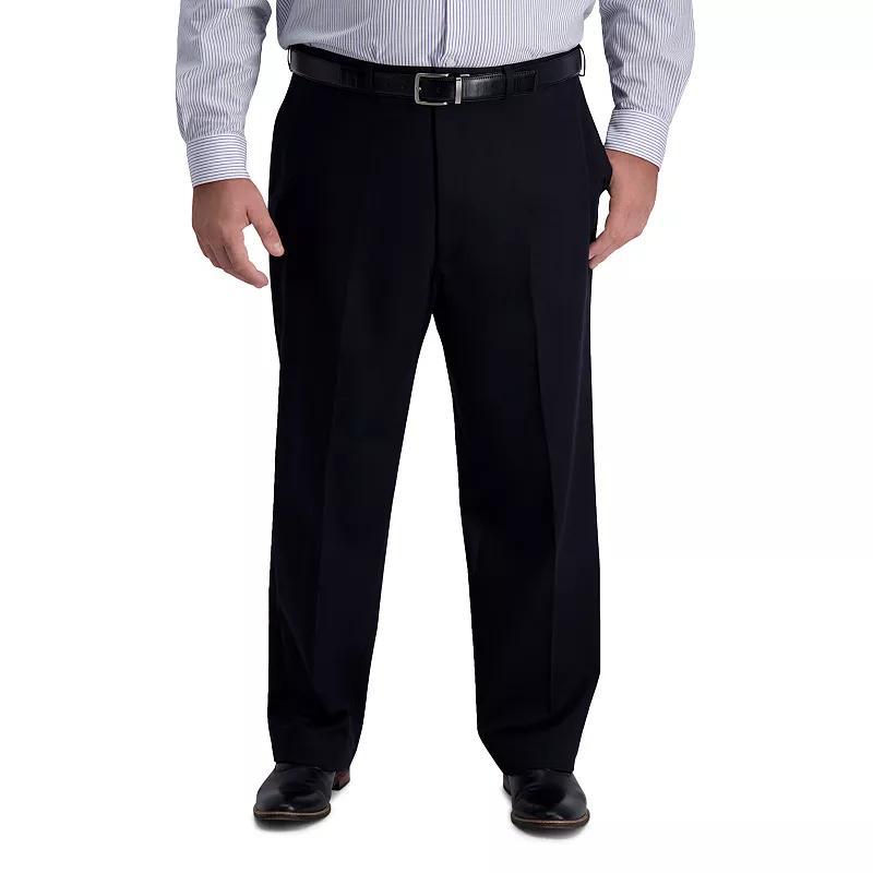 Haggar Mens Big & Tall Iron Free Premium Khaki Classic-Fit Flat Front Pant Product Image