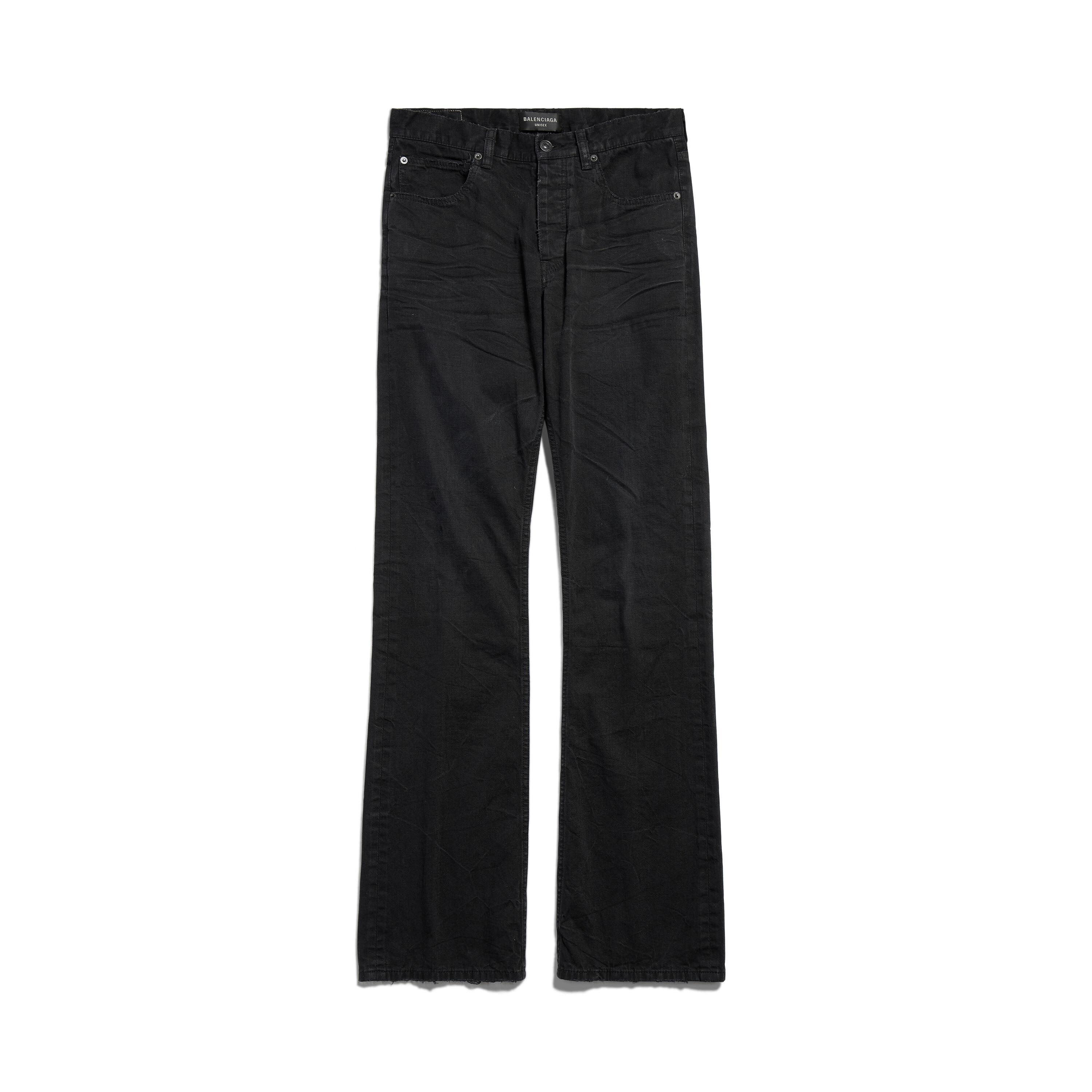 Low Waist Straight Pants in Black product image