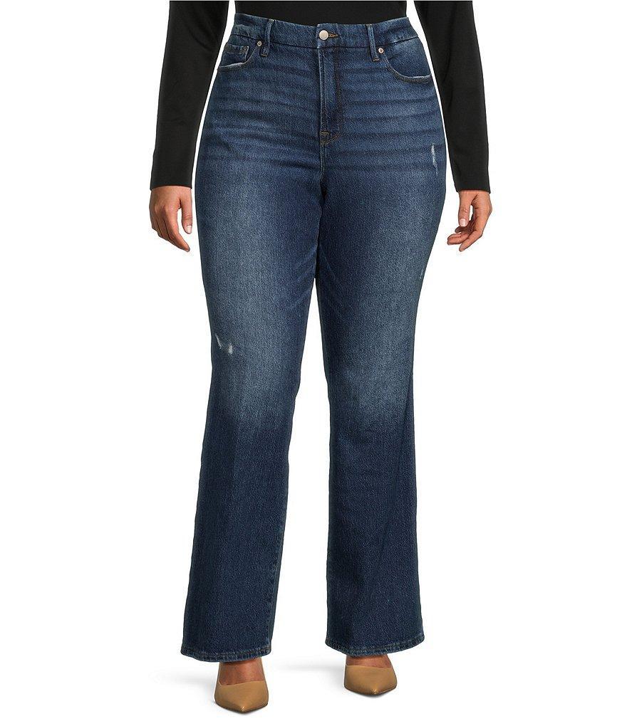 Good American Plus Good Classic Bootcut Jeans Product Image