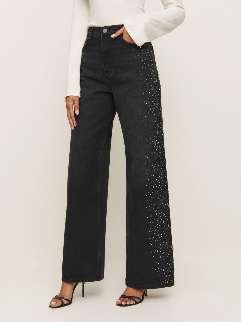 Cary High Rise Slouchy Wide Leg Jeans Product Image