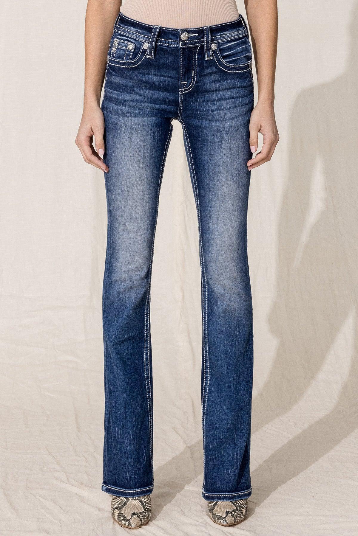 Retro Insert Bootcut Jeans Product Image