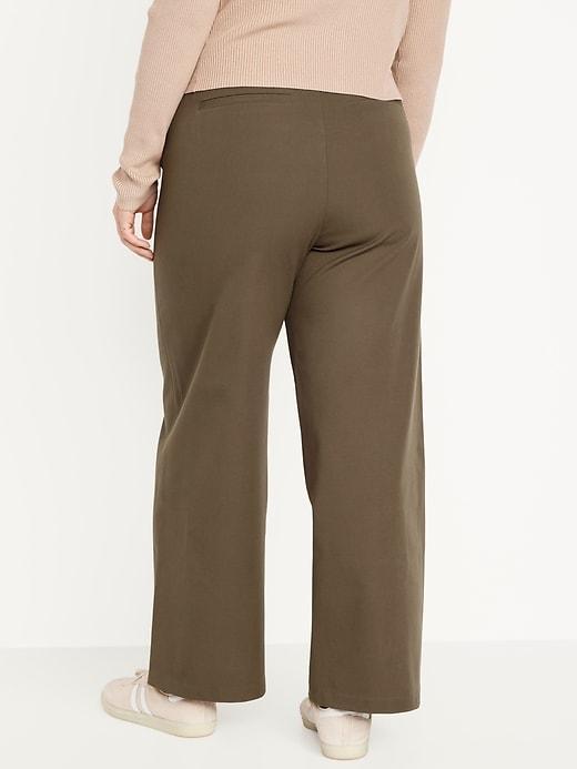 High-Waisted Pull-On Pixie Wide-Leg Pants Product Image