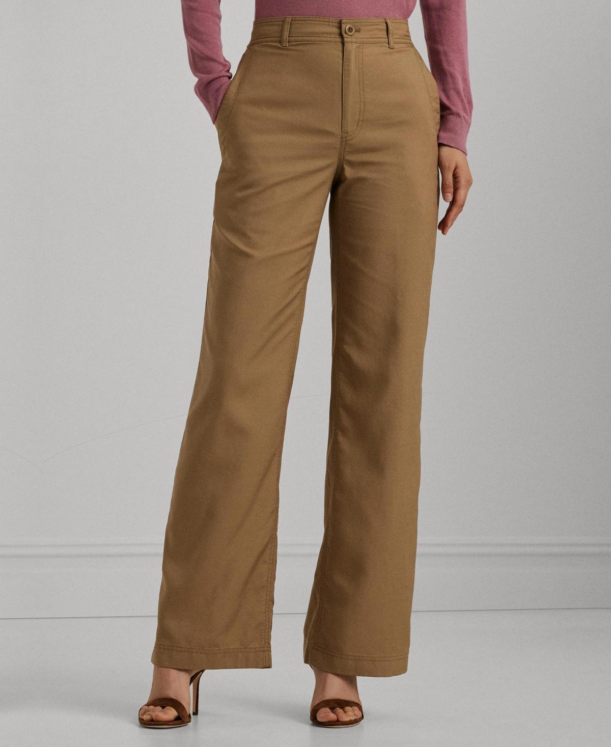 Lauren Ralph Lauren Womens Canvas Wide-Leg Pants product image