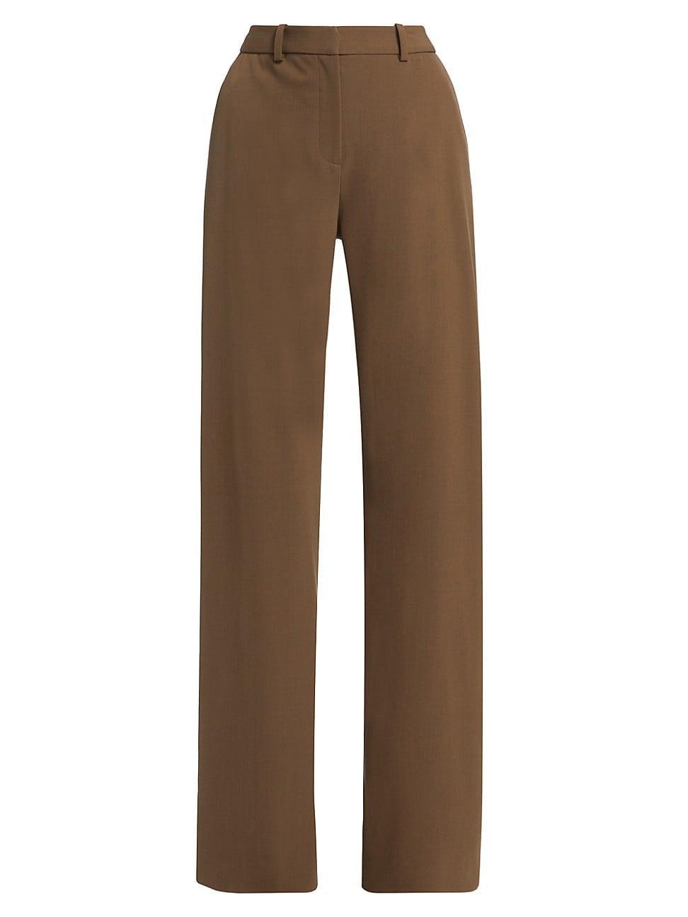 Womens Relaxed Wool-Blend Trousers Product Image