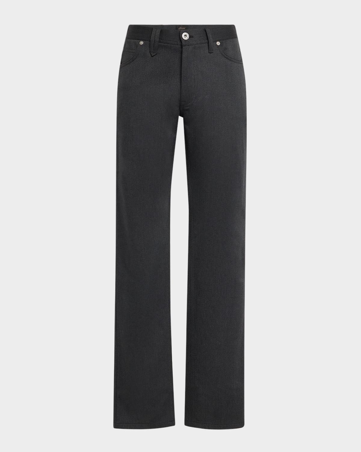 Mens Straight Fit Five-Pocket Trousers Product Image