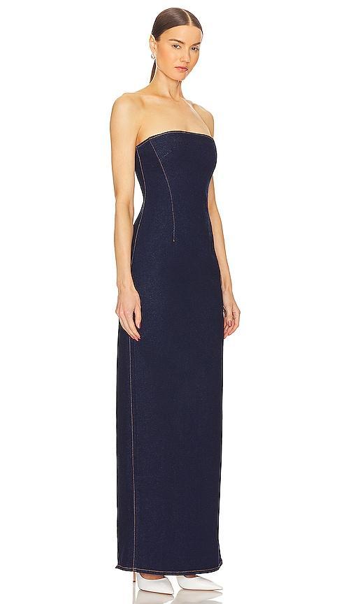 GRLFRND Lena Column Dress Blue. (also in ). Product Image