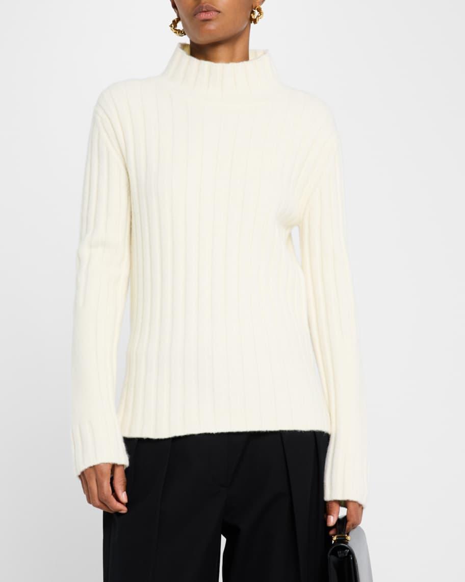 Haven Rib-Knit Midweight Cashmere Wool Sweater Product Image