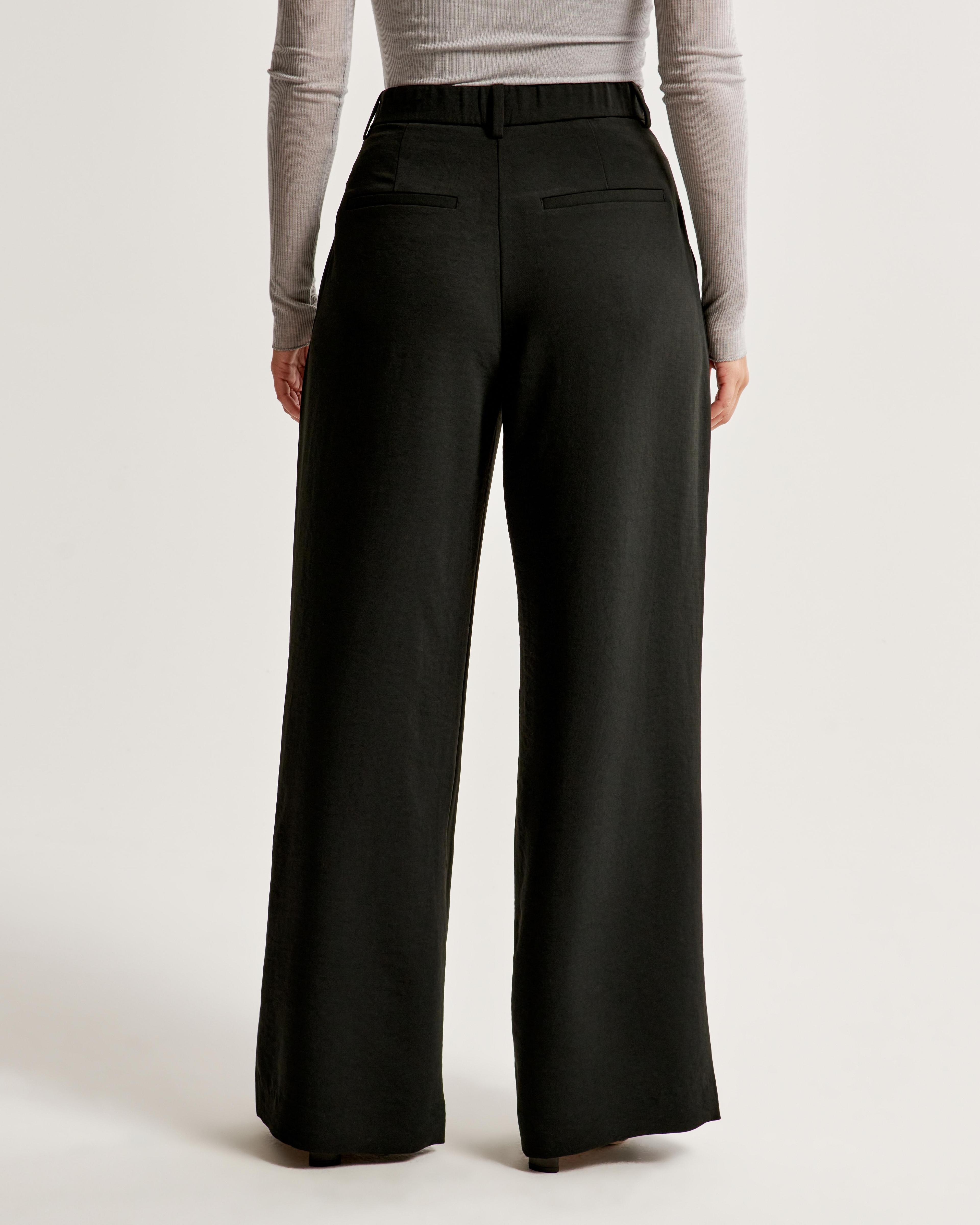 Curve Love A&F Harper Tailored Premium Crepe Pant Product Image