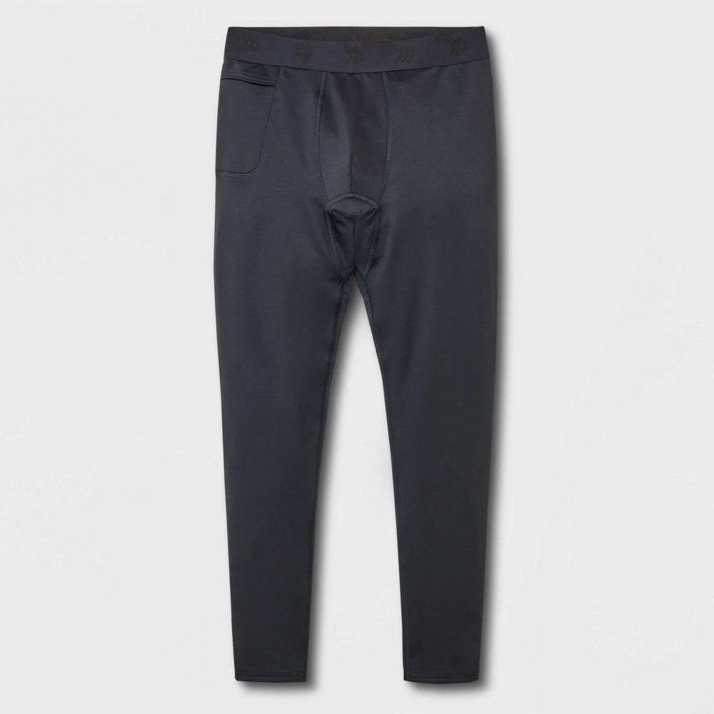 Mens Slim Fit Heavyweight Thermal Pants - All In Motion Black Product Image