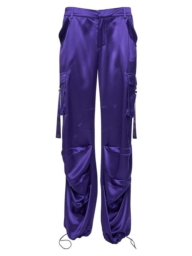 Womens Lai Satin Cargo Pants Product Image