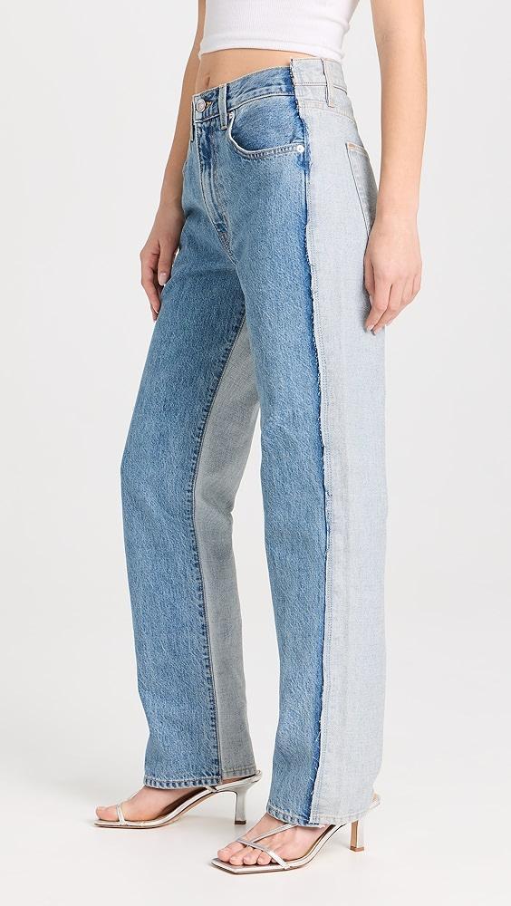 SLVRLAKE Re-Work London Panelled Reverse Jeans | Shopbop Product Image