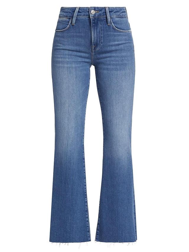 FRAME Le Easy Flare Raw Hem Jeans Product Image