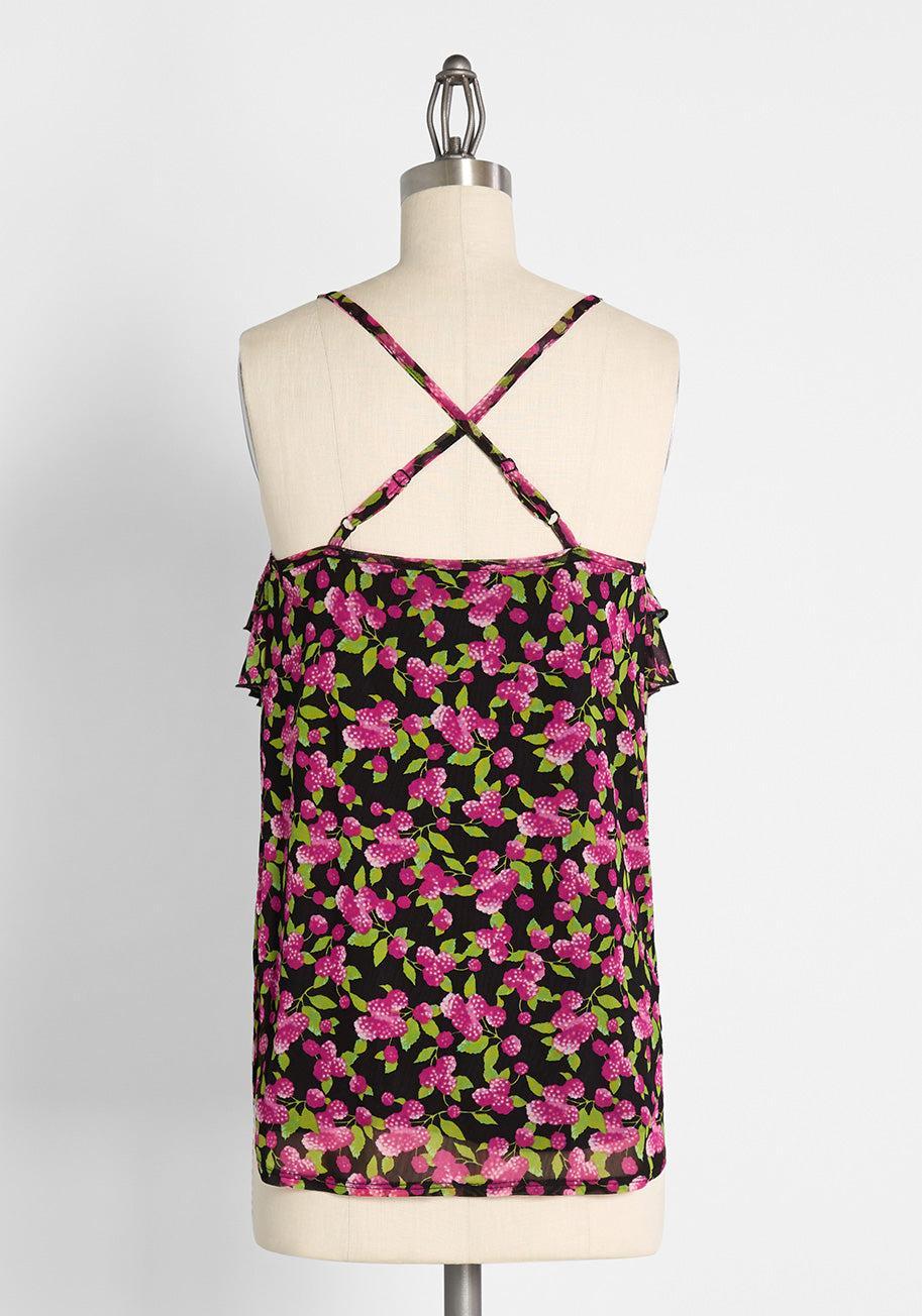 Drenched in Ruffles and Raspberries Camisole Product Image