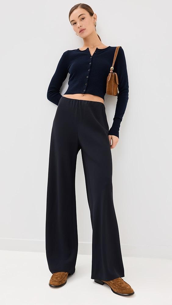 Vince High Waist Crepe Biased Pants | Shopbop Product Image