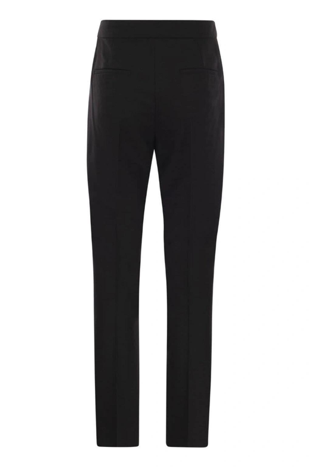 MAX MARA Rino - Wool And Mohair Trousers In Black Product Image