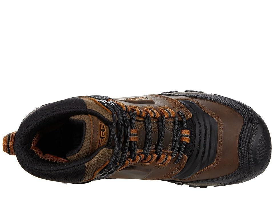 KEEN Ridge Flex Mid WP (Bison/Golden ) Men's Shoes Product Image