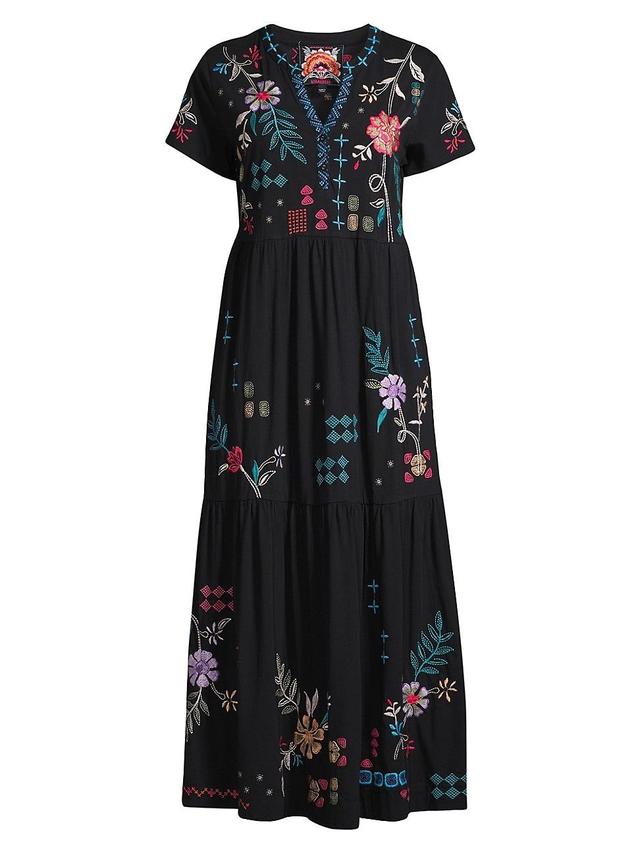 Womens Katie Floral Tiered Maxi Shirtdress Product Image