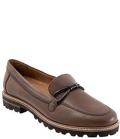 Trotters Fiora Leather Lug Sole Loafers Product Image