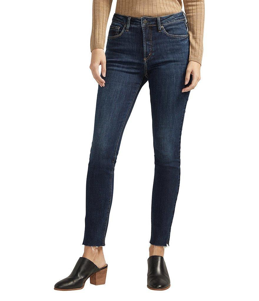 Silver Jeans Co. Most Wanted Mid Rise Power Stretch Skinny Jeans Product Image