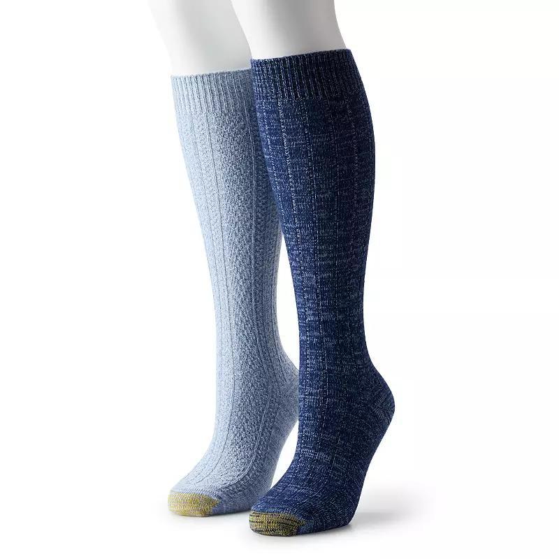 Womens GOLDTOE 2-Pack Cable Knee-High Socks Product Image