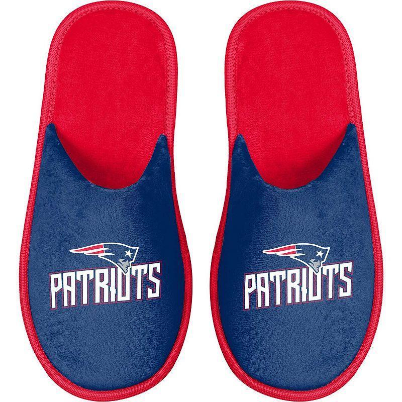 Mens FOCO New England Patriots Scuff Slide Slippers Blue Product Image