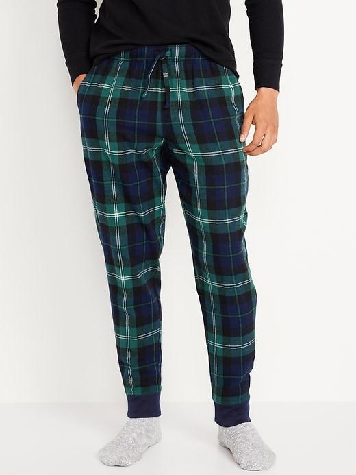 Flannel Pajama Joggers for Men Product Image