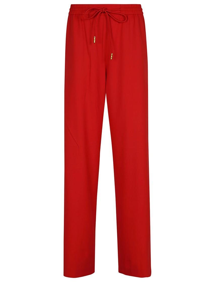 ZIMMERMANN Crush Track Pant Back Pocket In Red Product Image