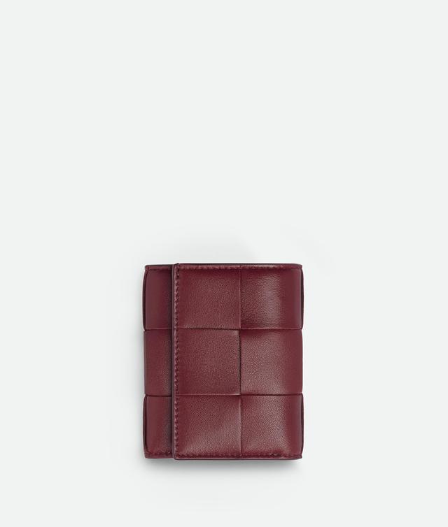 Women's Tri-Fold Zip Wallet in Bordeaux Product Image