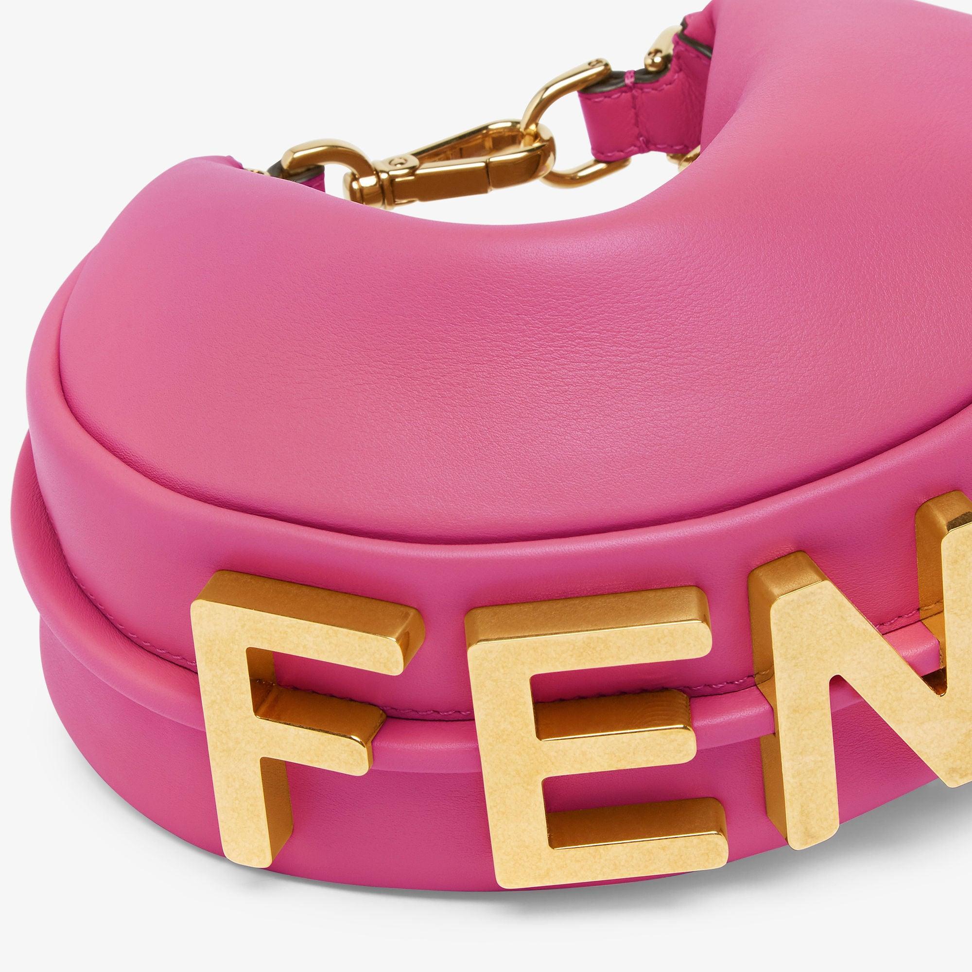 Fendigraphy MiniFuchsia leather mini bag Product Image