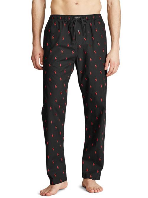 Polo Ralph Lauren Pony-Print Woven Pajama Pants Product Image