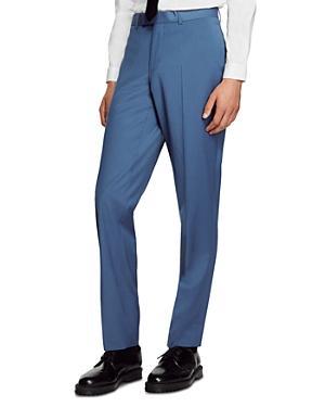 Sandro Formal Bleu Classic Fit Suit Pants Product Image