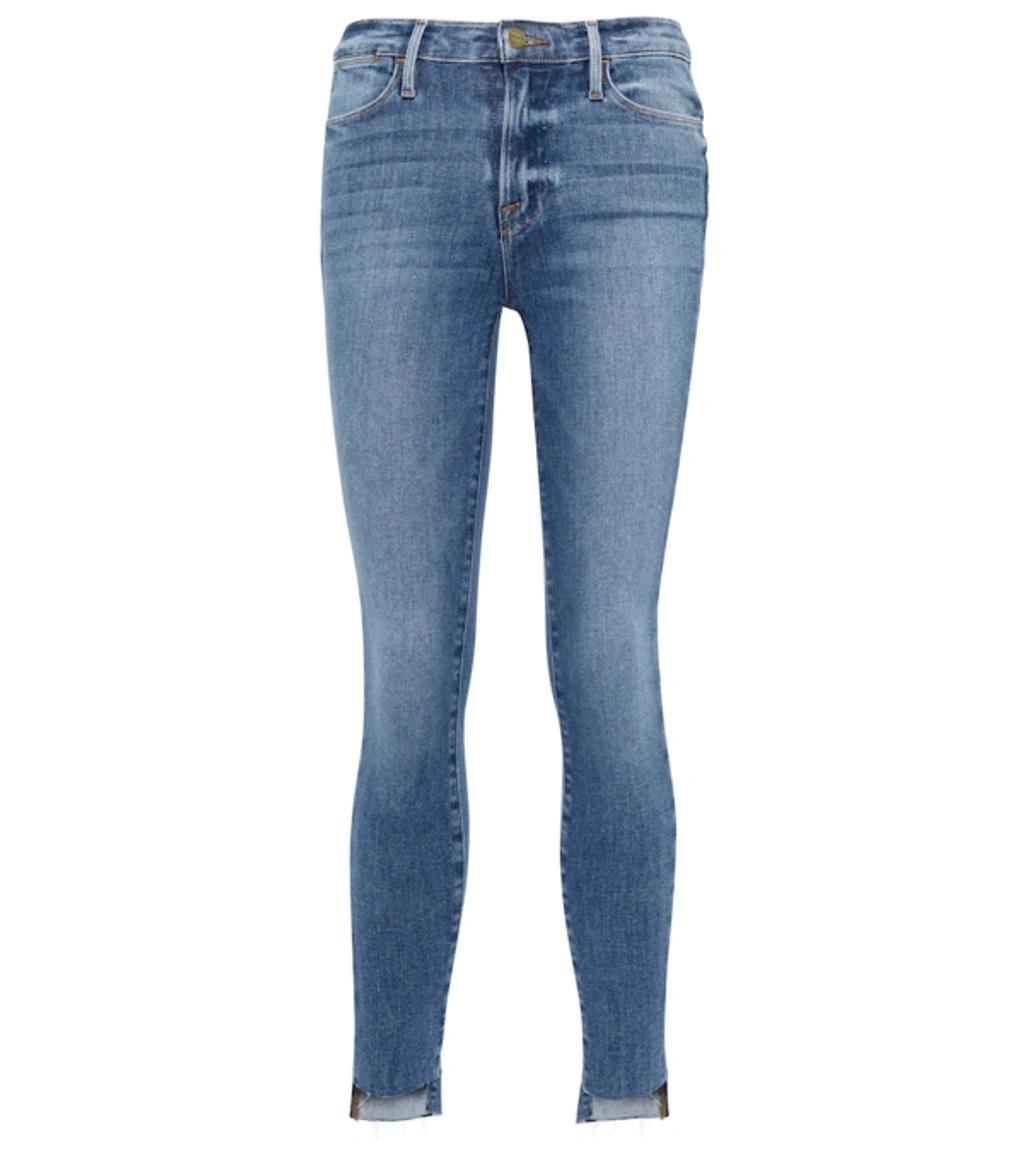 FRAME Le High Skinny Distressed High-rise Skinny Jeans In Dublin Product Image