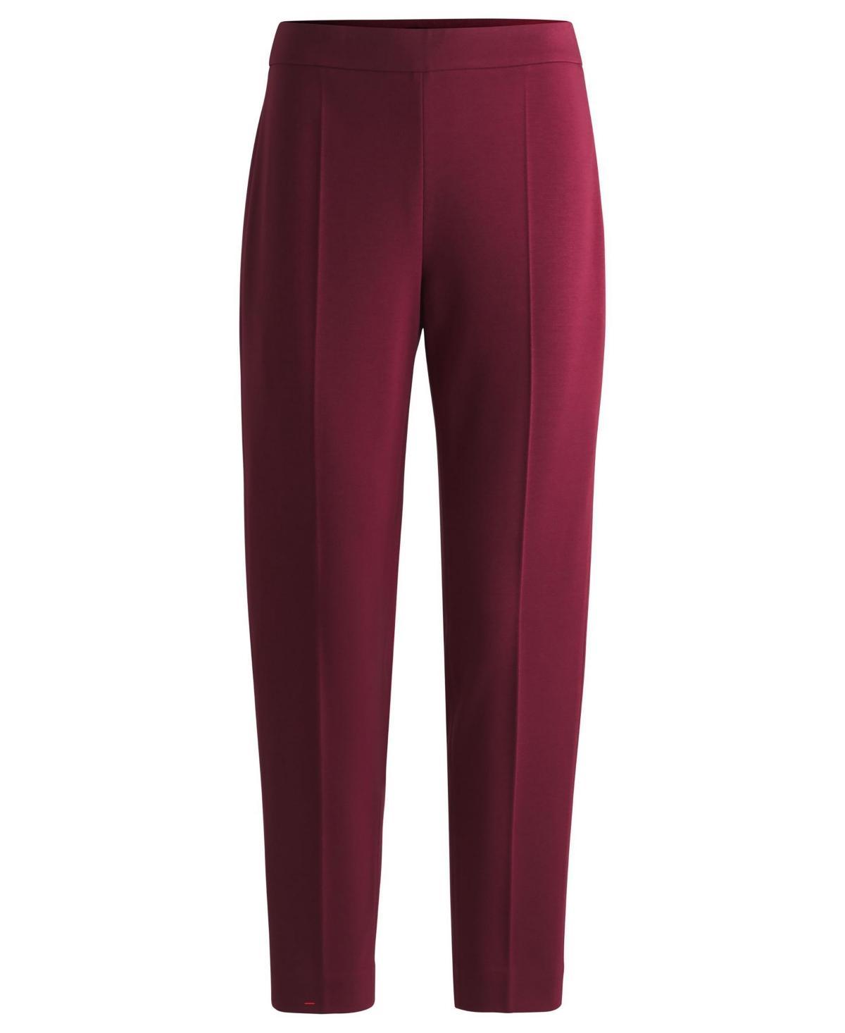 Boss by Hugo Boss Womens Regular-Fit Tapered Leg Trousers Product Image