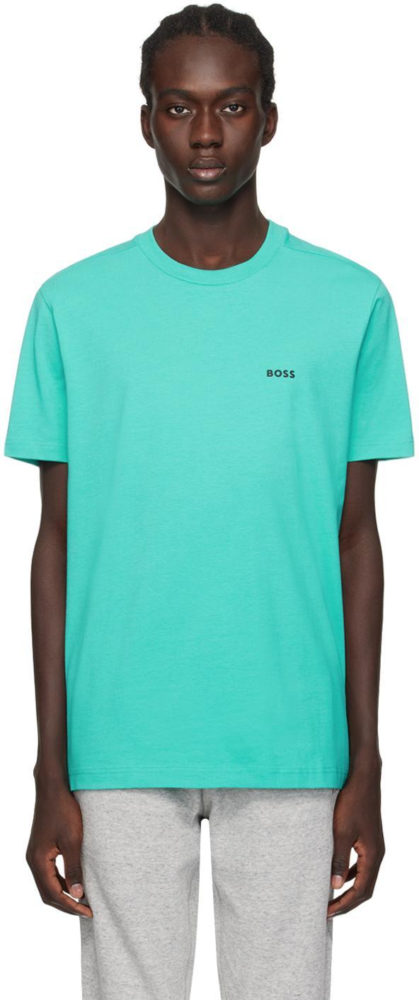 Green Bonded T-shirt In Open Green 367 Product Image