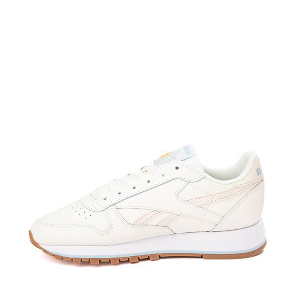 Womens Reebok Classic Leather Athletic Shoe - Chalk / Soft Blue Product Image