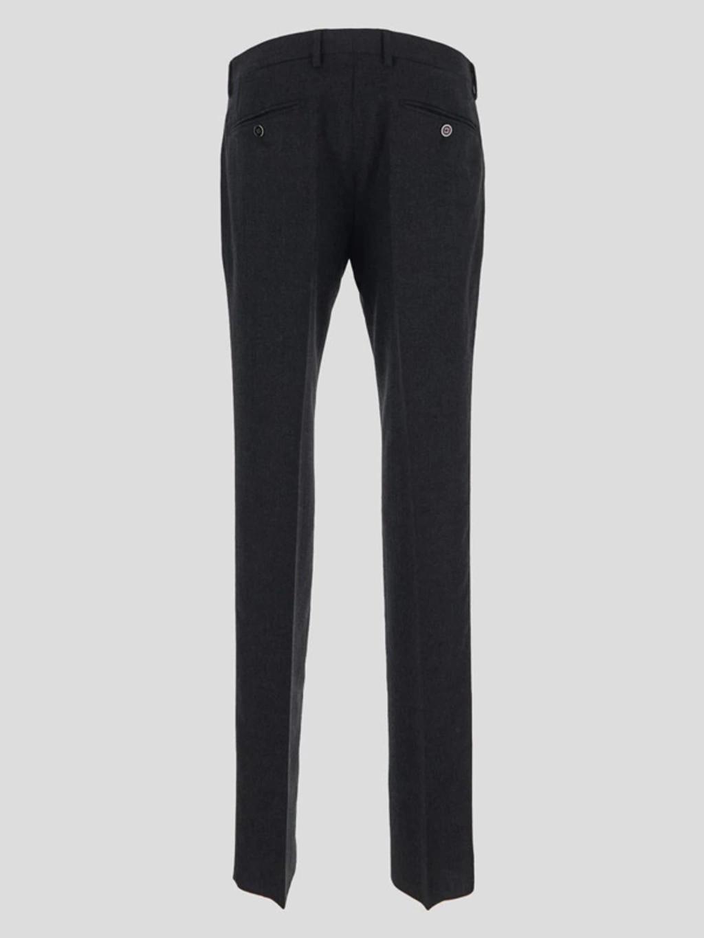 Wide Leg Tailored Trousers In Melange Grigio Product Image