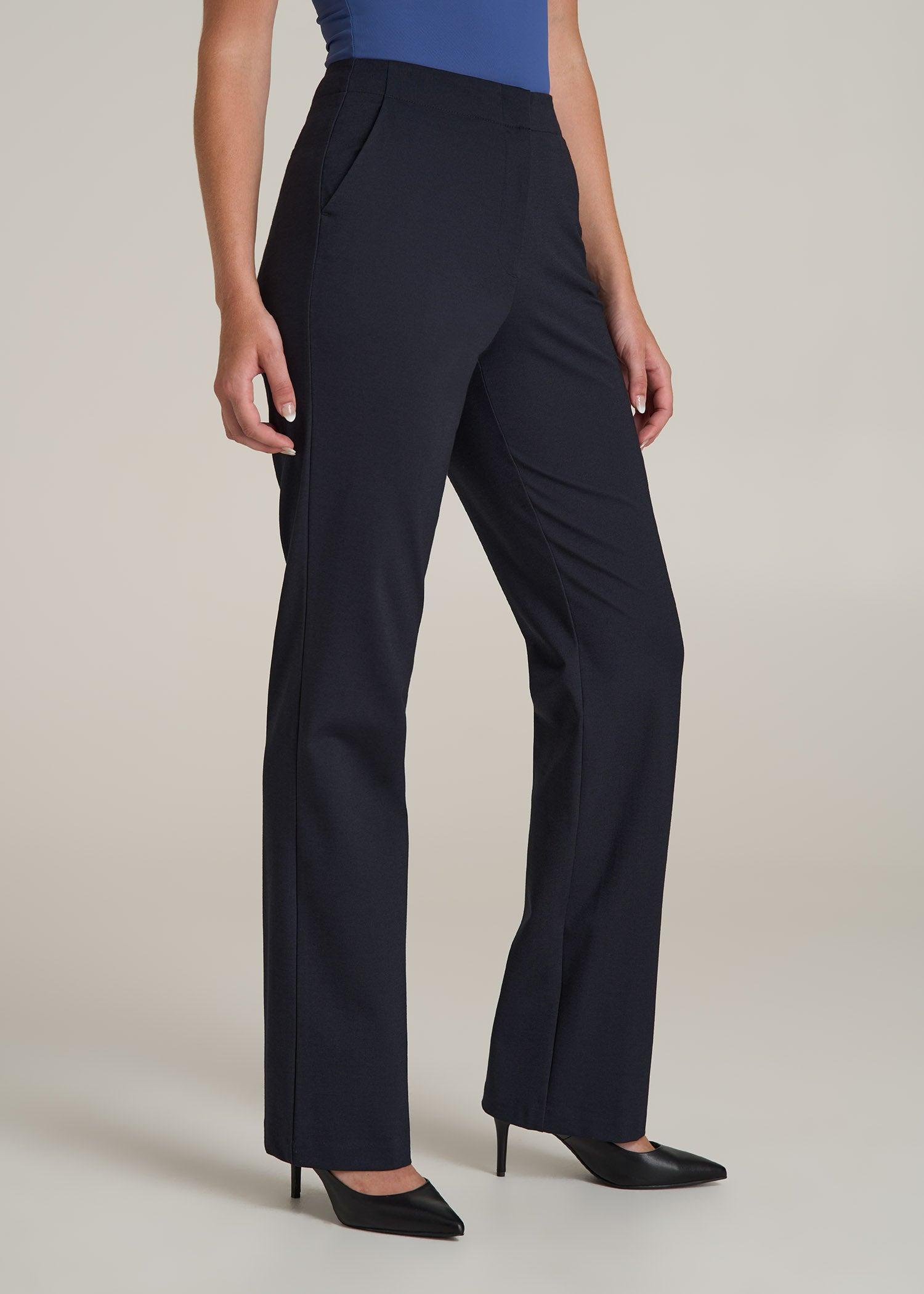 Straight Leg Dress Pants for Tall Women in Deep Navy Product Image