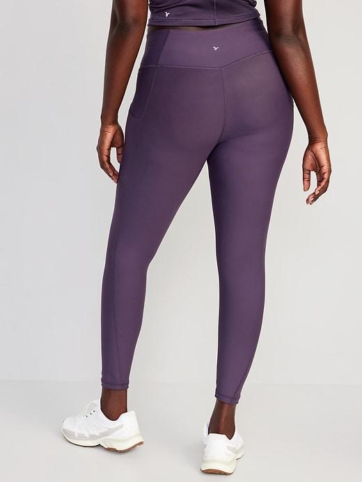 High-Waisted PowerSoft Ribbed Leggings Product Image