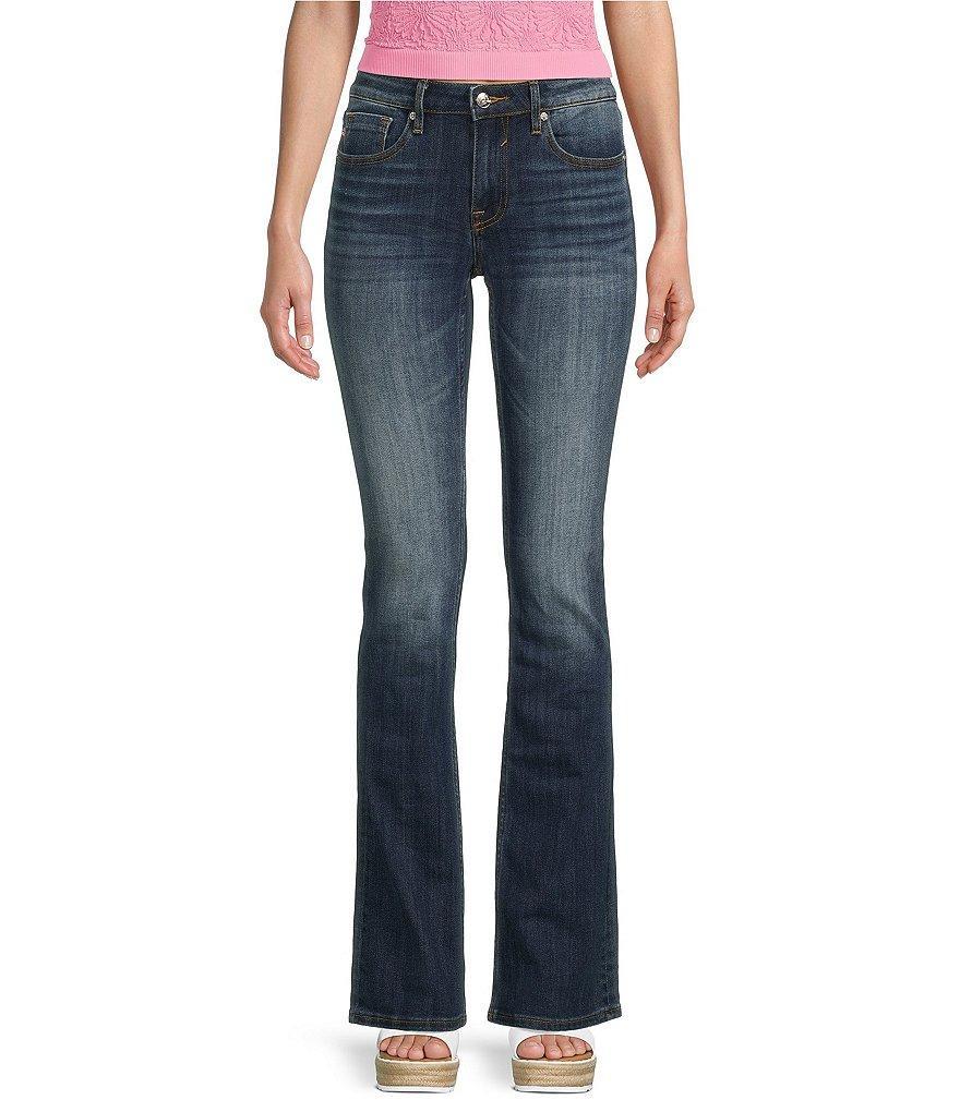 Vigoss Mid Rise Whiskered Bootcut Jeans Product Image