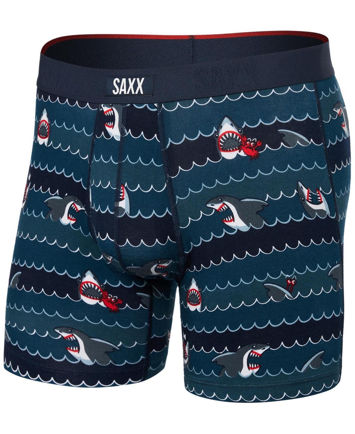 Saxx Mens Vibe Xtra Slim-Fit Printed Boxer Briefs Product Image