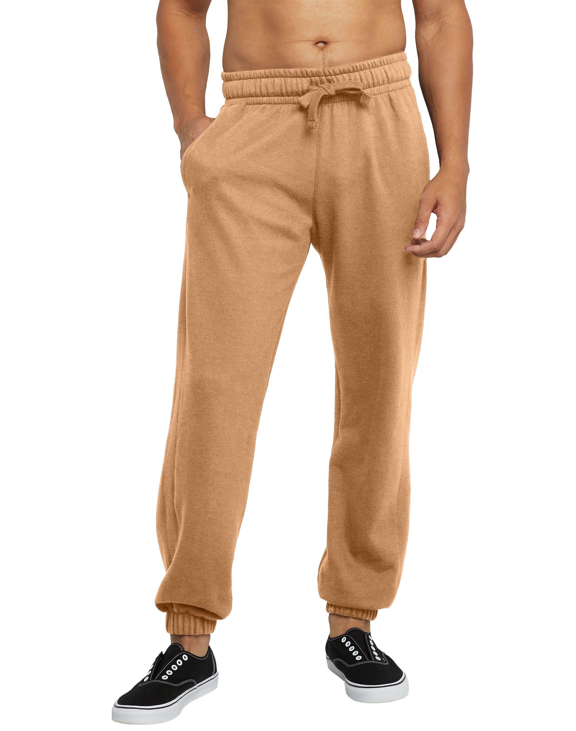 Mens Hanes Originals Fleece Jogger Pants Natural Product Image