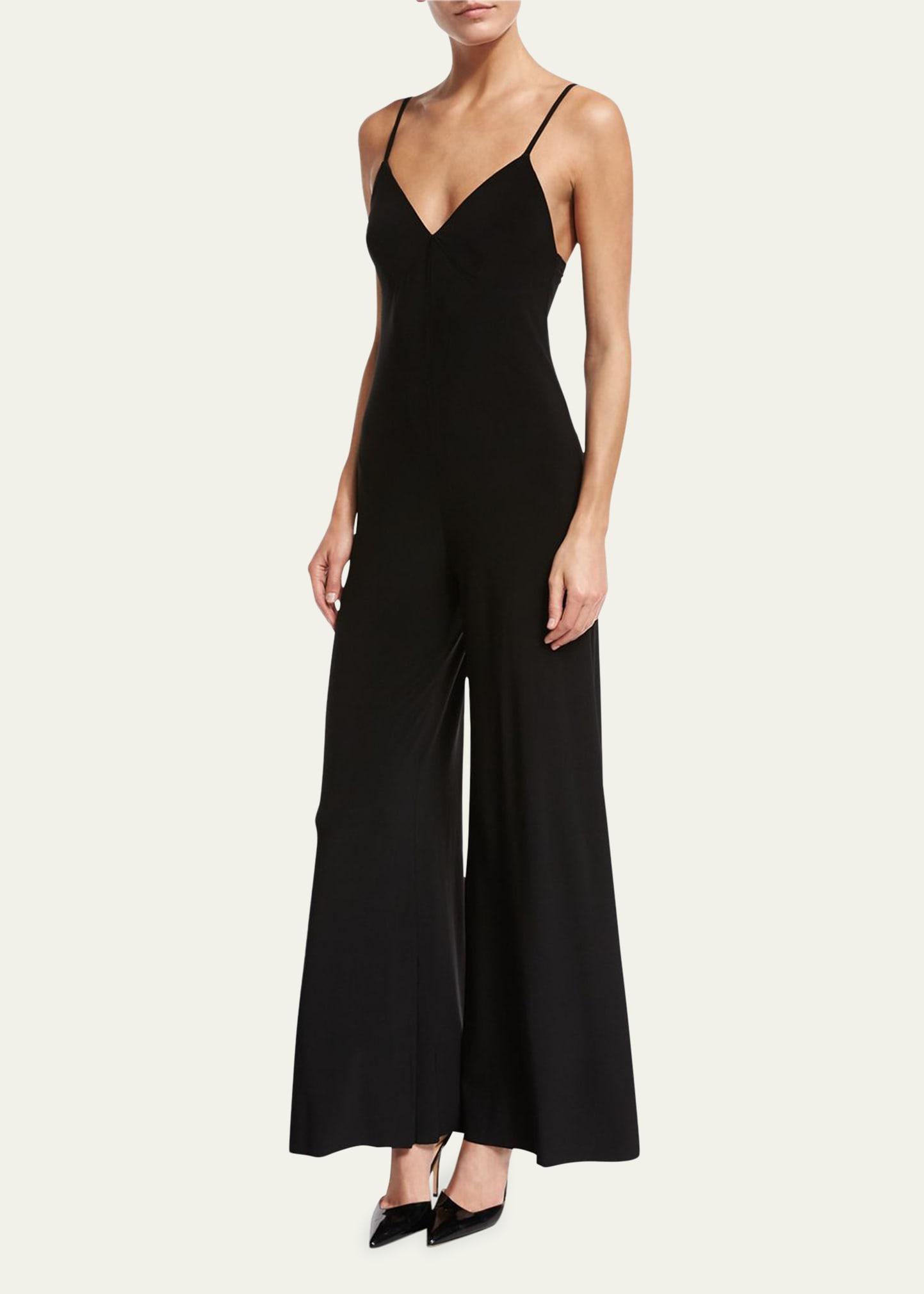 Norma Kamali Slip Wide Leg Jumpsuit Product Image