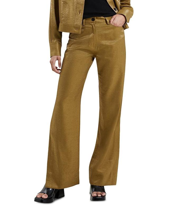 French Connection Cammie Shimmer Flare Pants Product Image