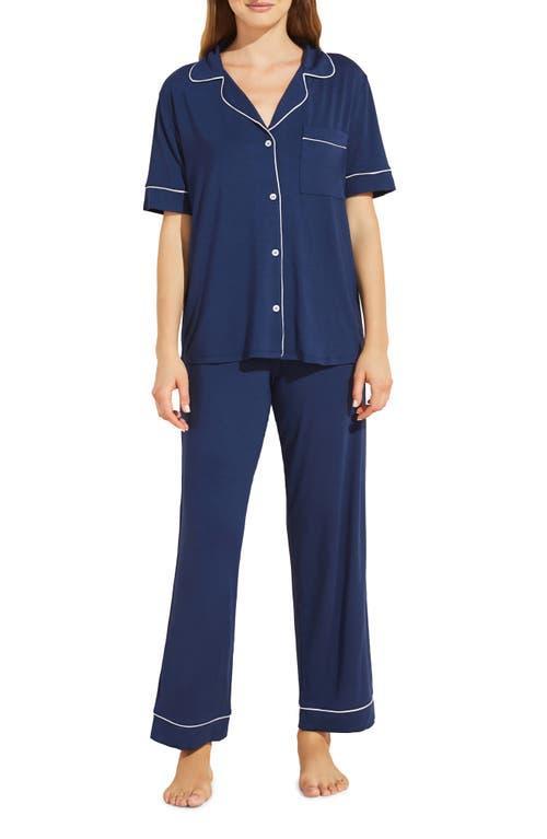 Eberjey Gisele Short Sleeve Jersey Knit Pajamas Product Image