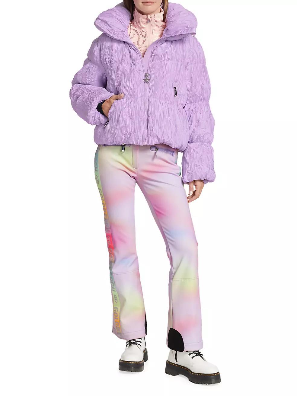 Candyfloss Hooded Wrinkle Shell Ski Jacket Product Image