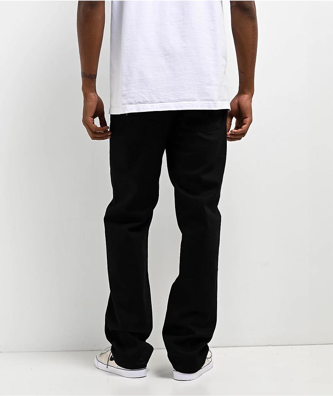 Freeworld Black Denim Straight Fit Jeans Product Image