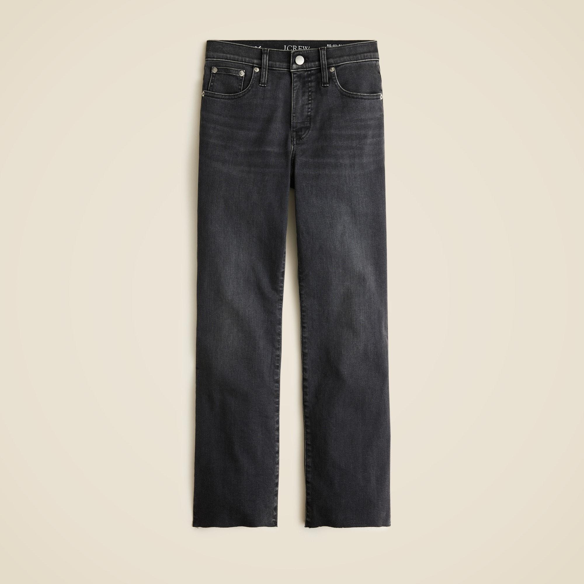 Mid-rise cropped kickout jean in 2003 super-stretch Product Image