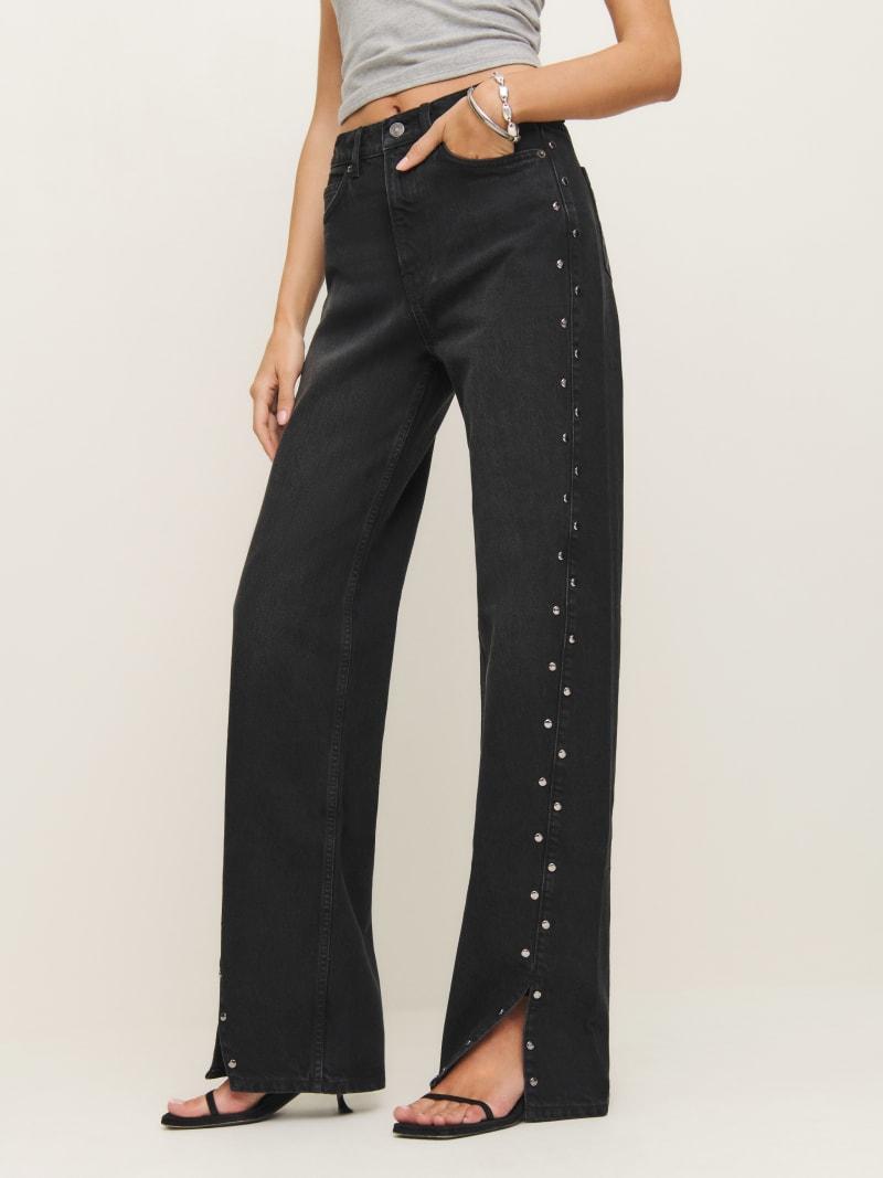 Cary High Rise Slouchy Straight Leg Jeans product image