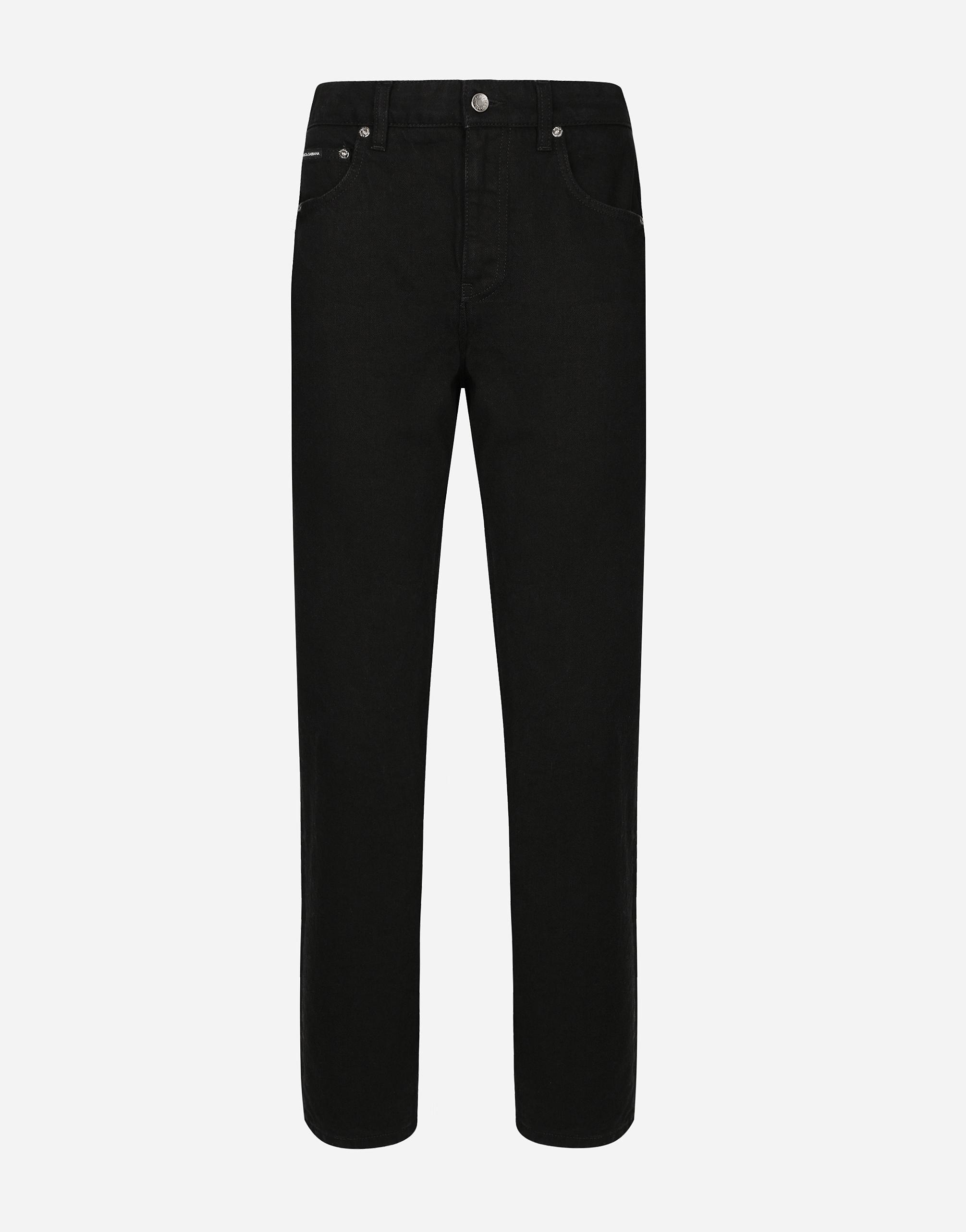 Boyfriend Jeans In Black Product Image